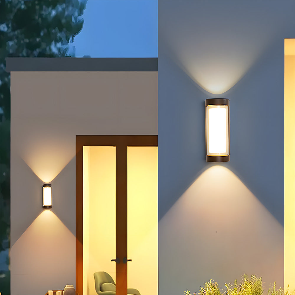 Modern LED Wall Light – Up & Down Indoor Outdoor Lamp