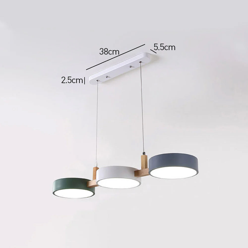 Modern Triple Pendant Light – Scandinavian LED Ceiling Lamp