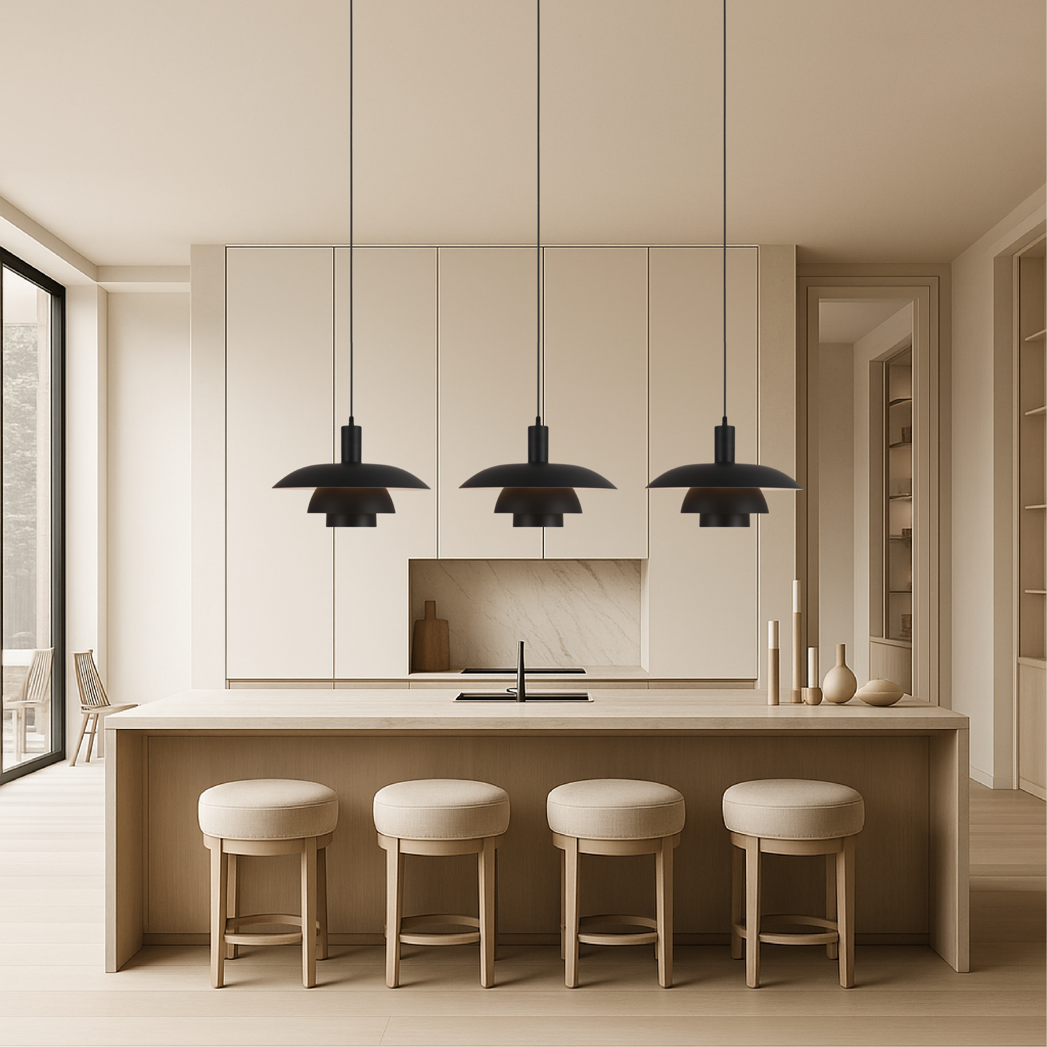 Scandinavian Pendant Light – Modern Minimalist Ceiling Lamp