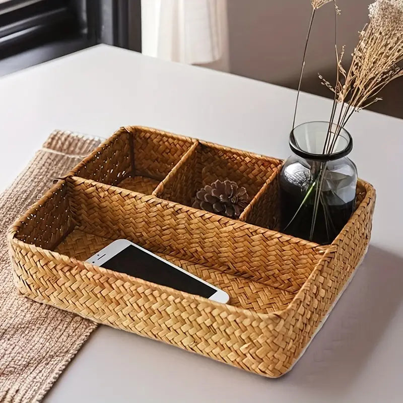 Rattan Organizer Basket