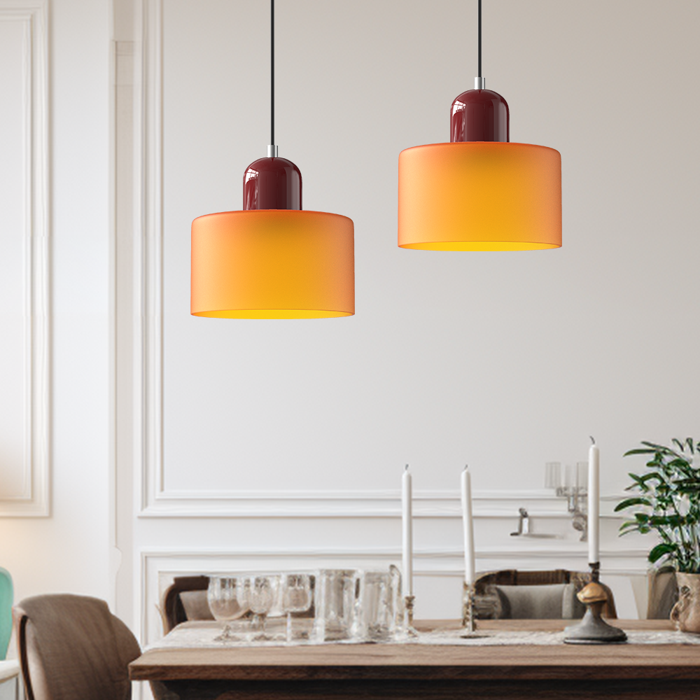 Modern Glass Pendant Light – Minimalist Ceiling Lamp