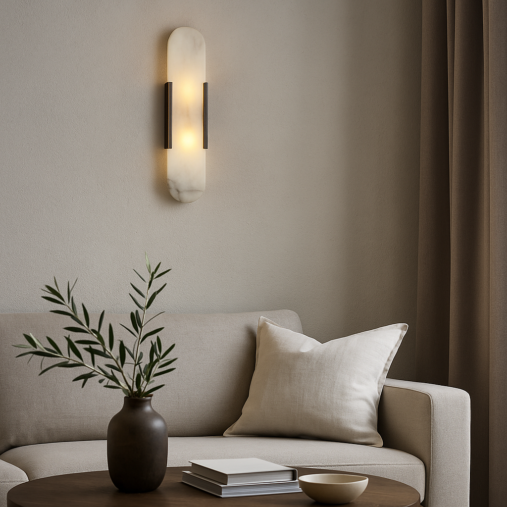 Modern LED Wall Sconce – Minimalist Bathroom Light Fixture