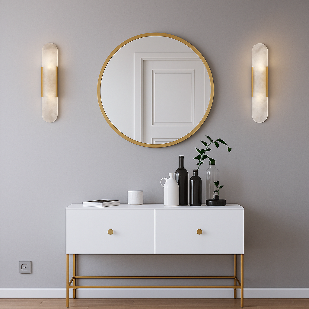 Modern LED Wall Sconce – Minimalist Bathroom Light Fixture