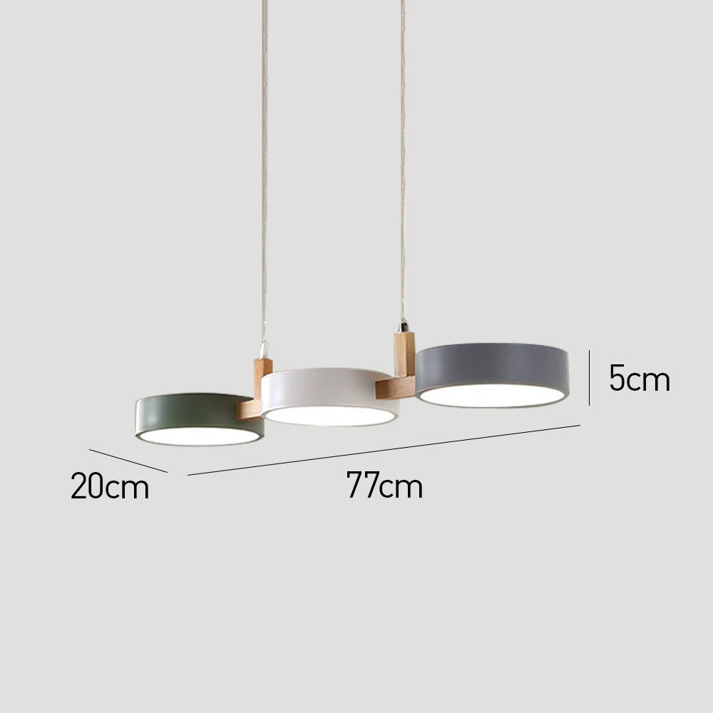 Modern Triple Pendant Light – Scandinavian LED Ceiling Lamp