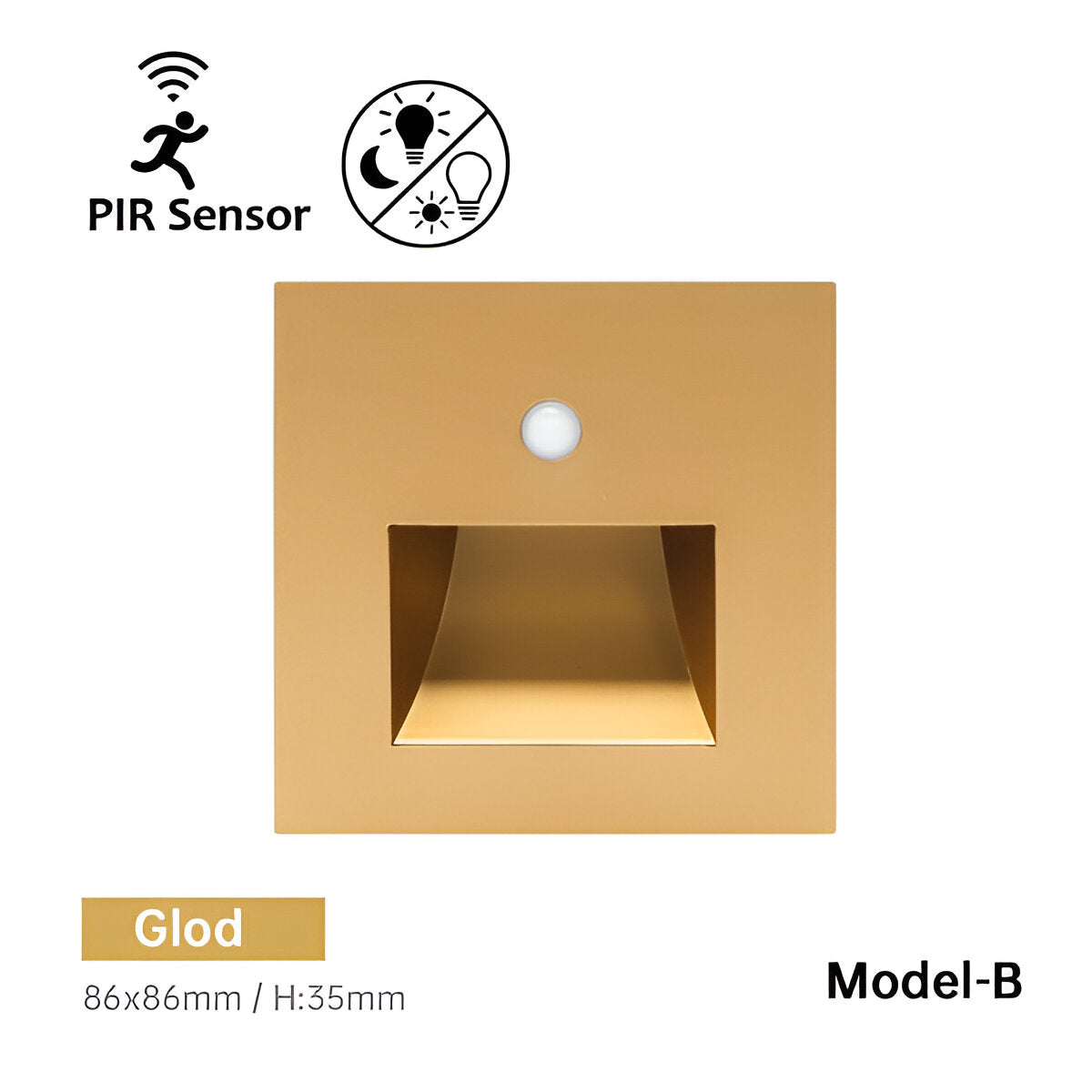 Modern LED Step Light – Motion Sensor Wall Night Light