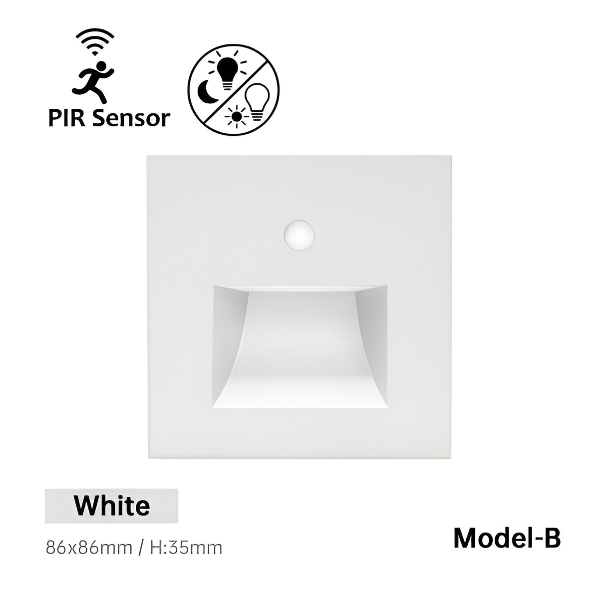 Modern LED Step Light – Motion Sensor Wall Night Light