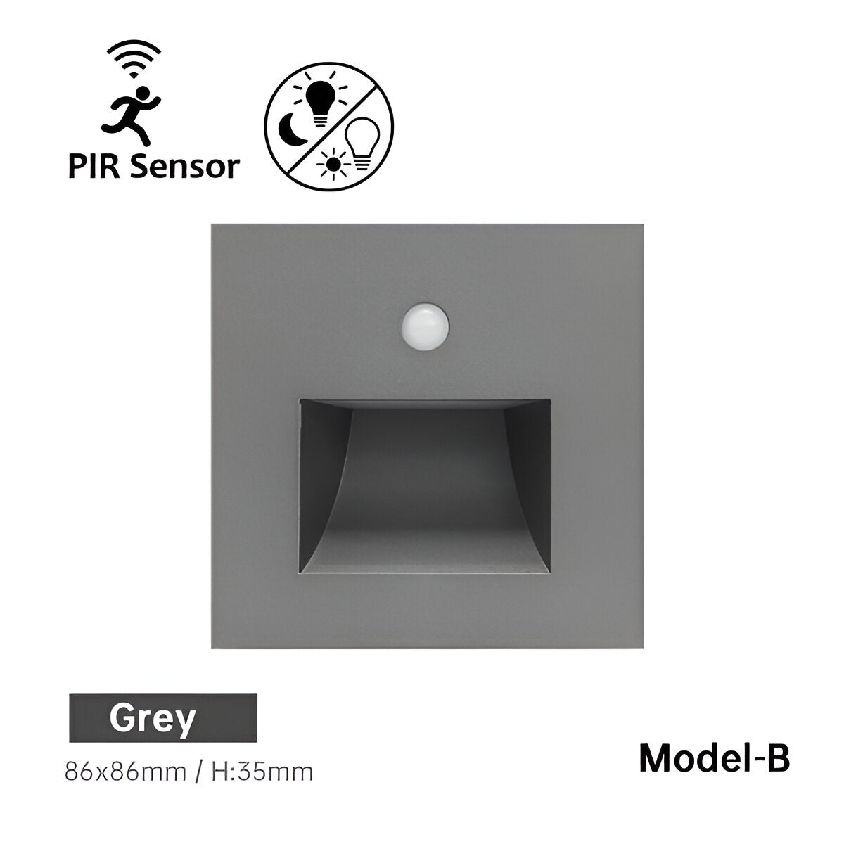 Modern LED Step Light – Motion Sensor Wall Night Light