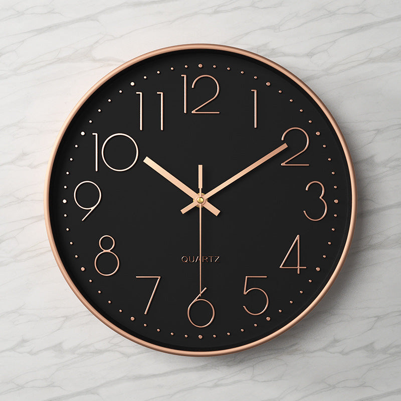 Modern Grey Wall Clock – Silent Minimalist Home Decor Statement