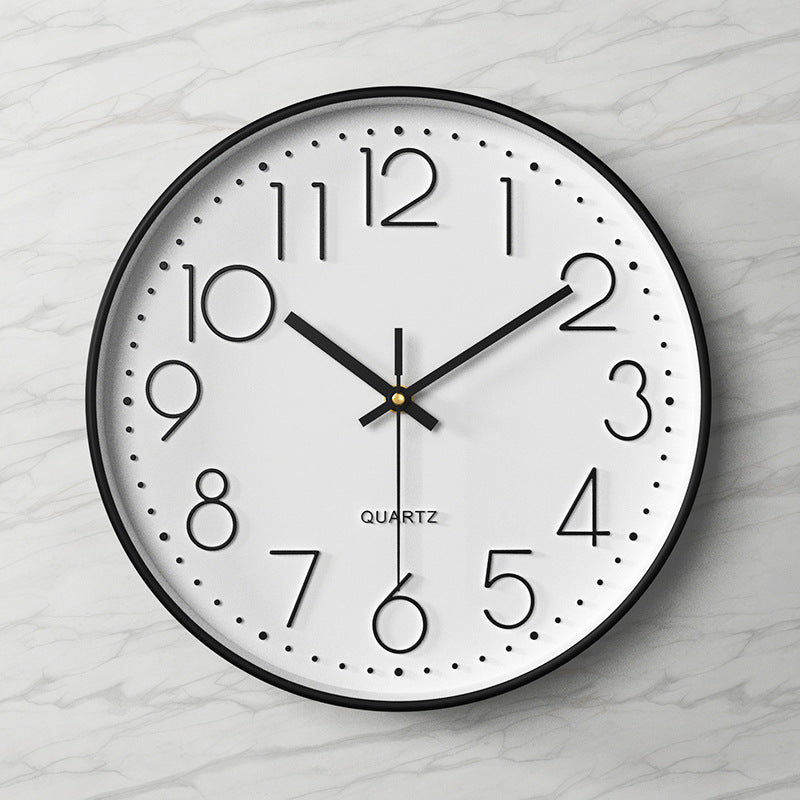 Modern Grey Wall Clock – Silent Minimalist Home Decor Statement