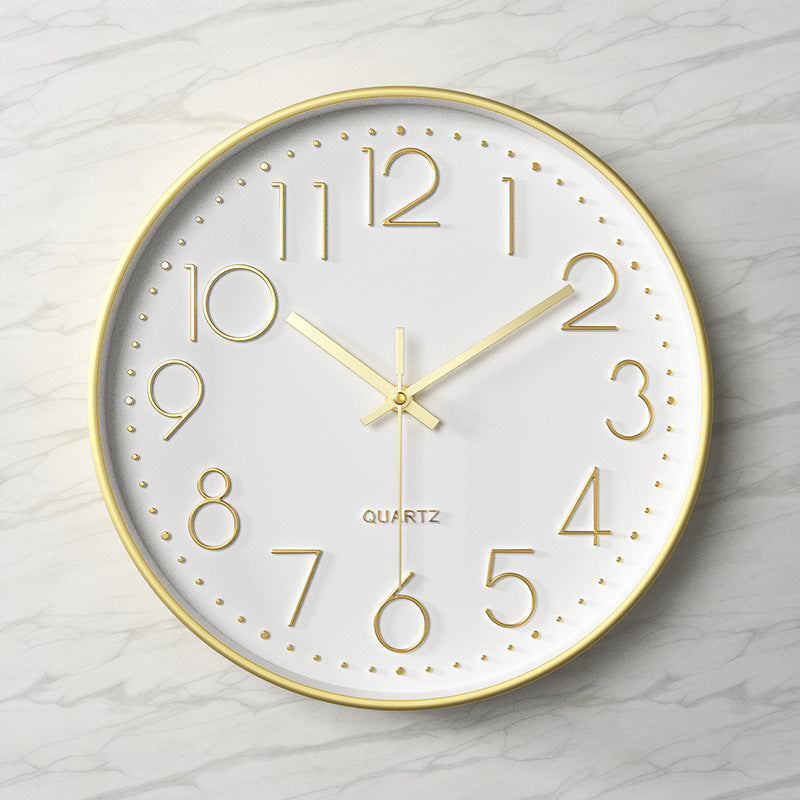 Modern Grey Wall Clock – Silent Minimalist Home Decor Statement