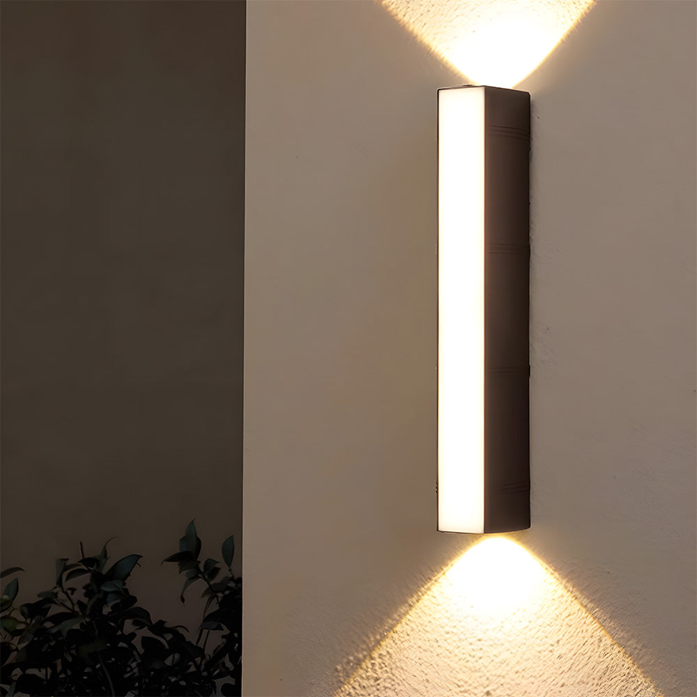 Modern Outdoor LED Wall Light – Up & Down Exterior Lamp