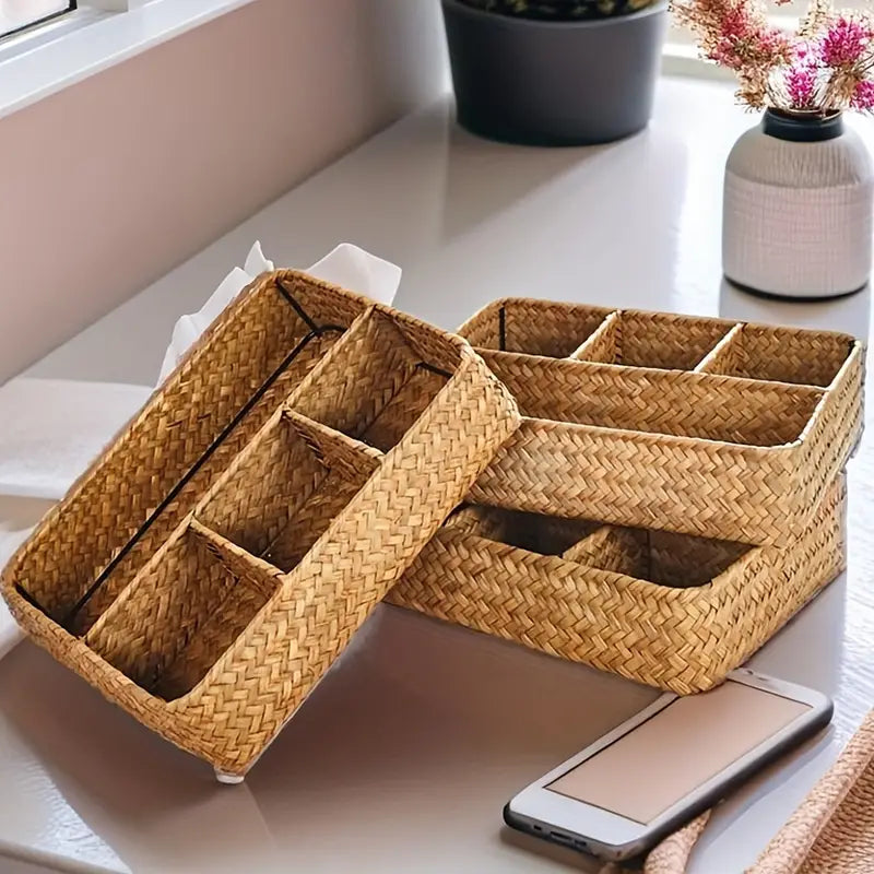 Rattan Organizer Basket