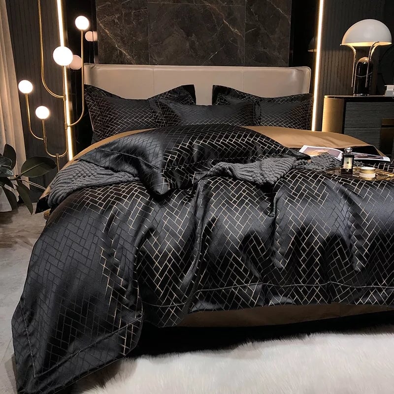 Jasmine Jacquard Duvet Set – Luxury Bedding