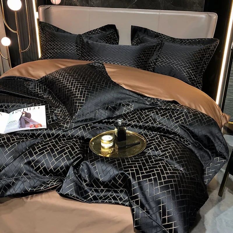 Jasmine Jacquard Duvet Set – Luxury Bedding