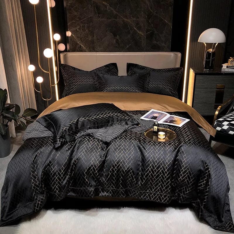 Jasmine Jacquard Duvet Set – Luxury Bedding