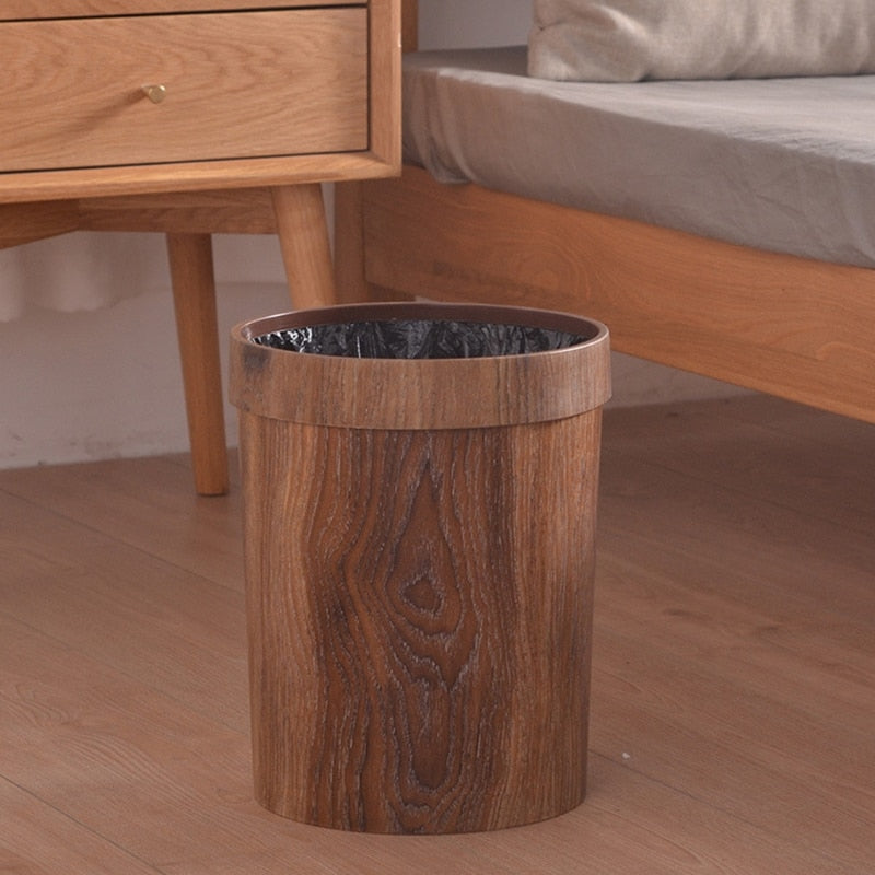 Wooden Garbage Bin