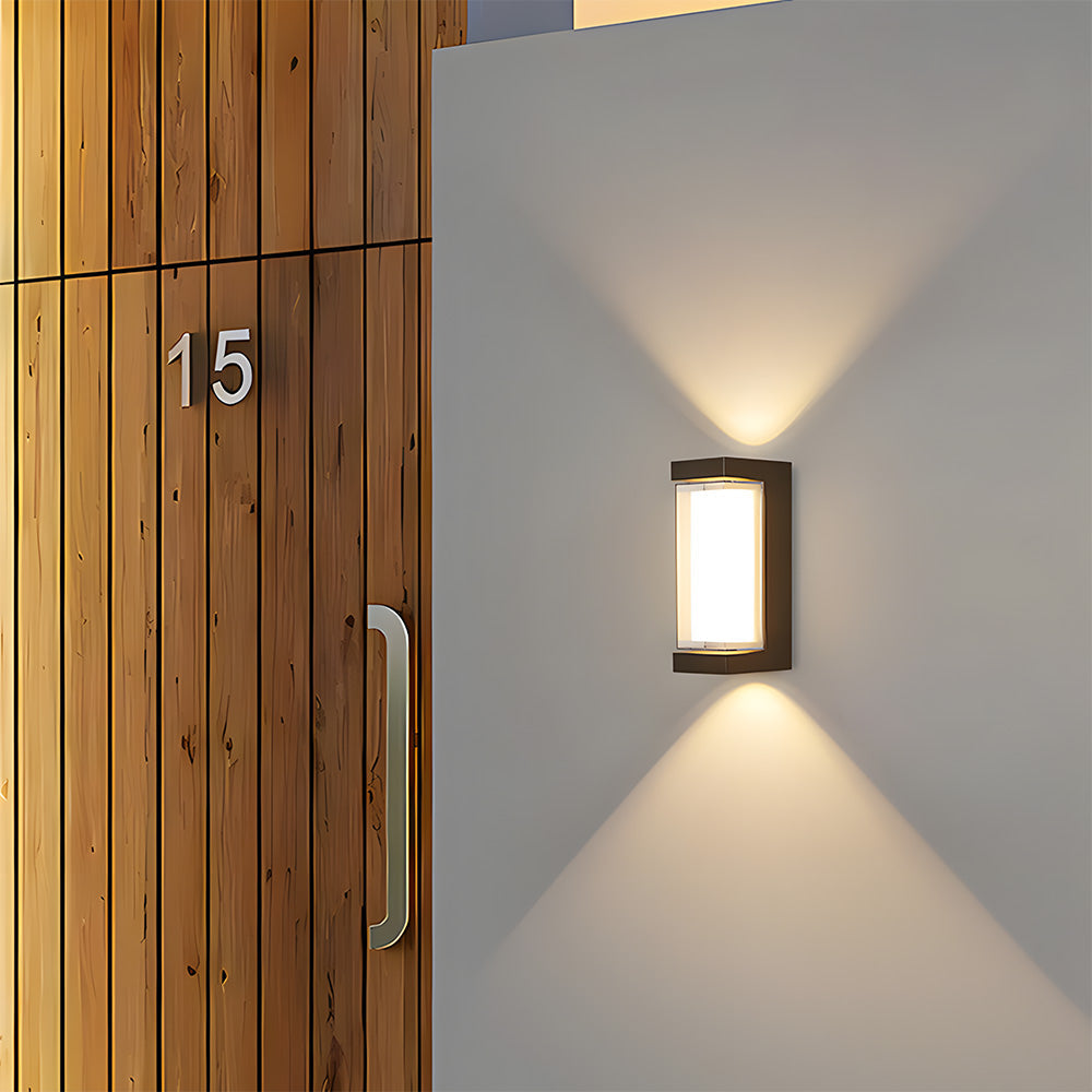Modern LED Wall Light – Up & Down Indoor Outdoor Lamp