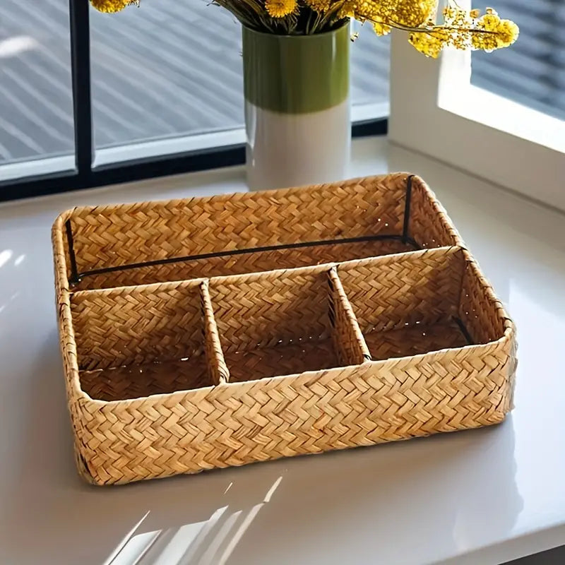 Rattan Organizer Basket
