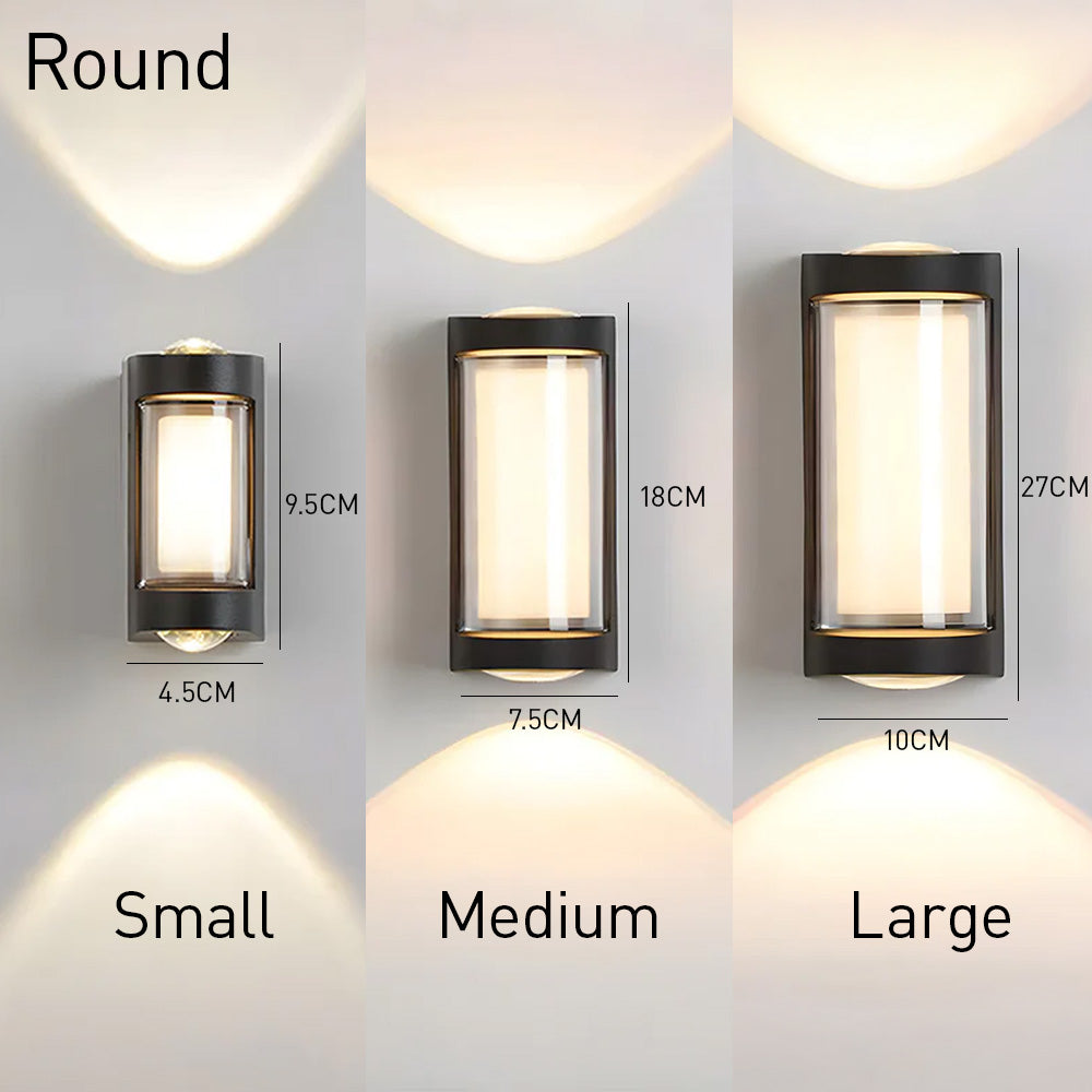 Modern LED Wall Light – Up & Down Indoor Outdoor Lamp
