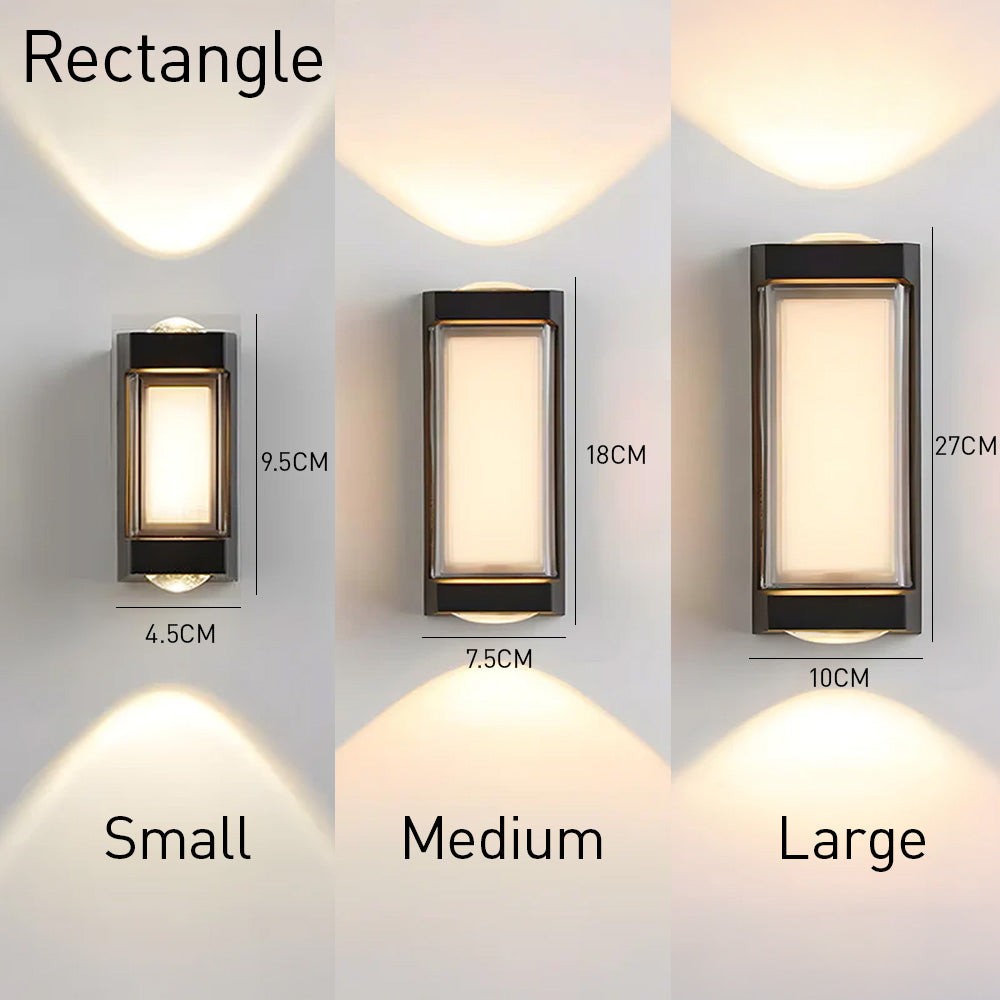 Modern LED Wall Light – Up & Down Indoor Outdoor Lamp