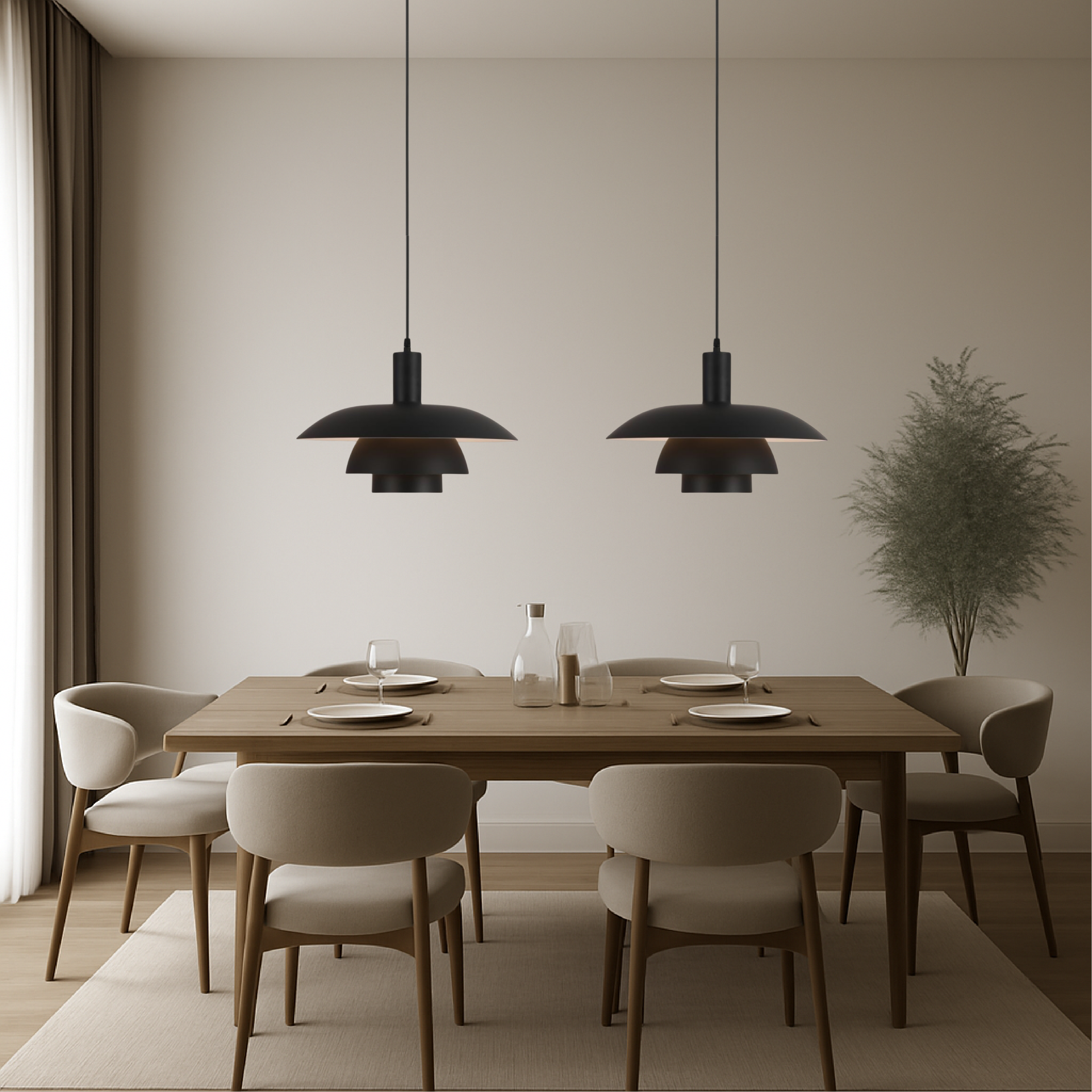 Scandinavian Pendant Light – Modern Minimalist Ceiling Lamp