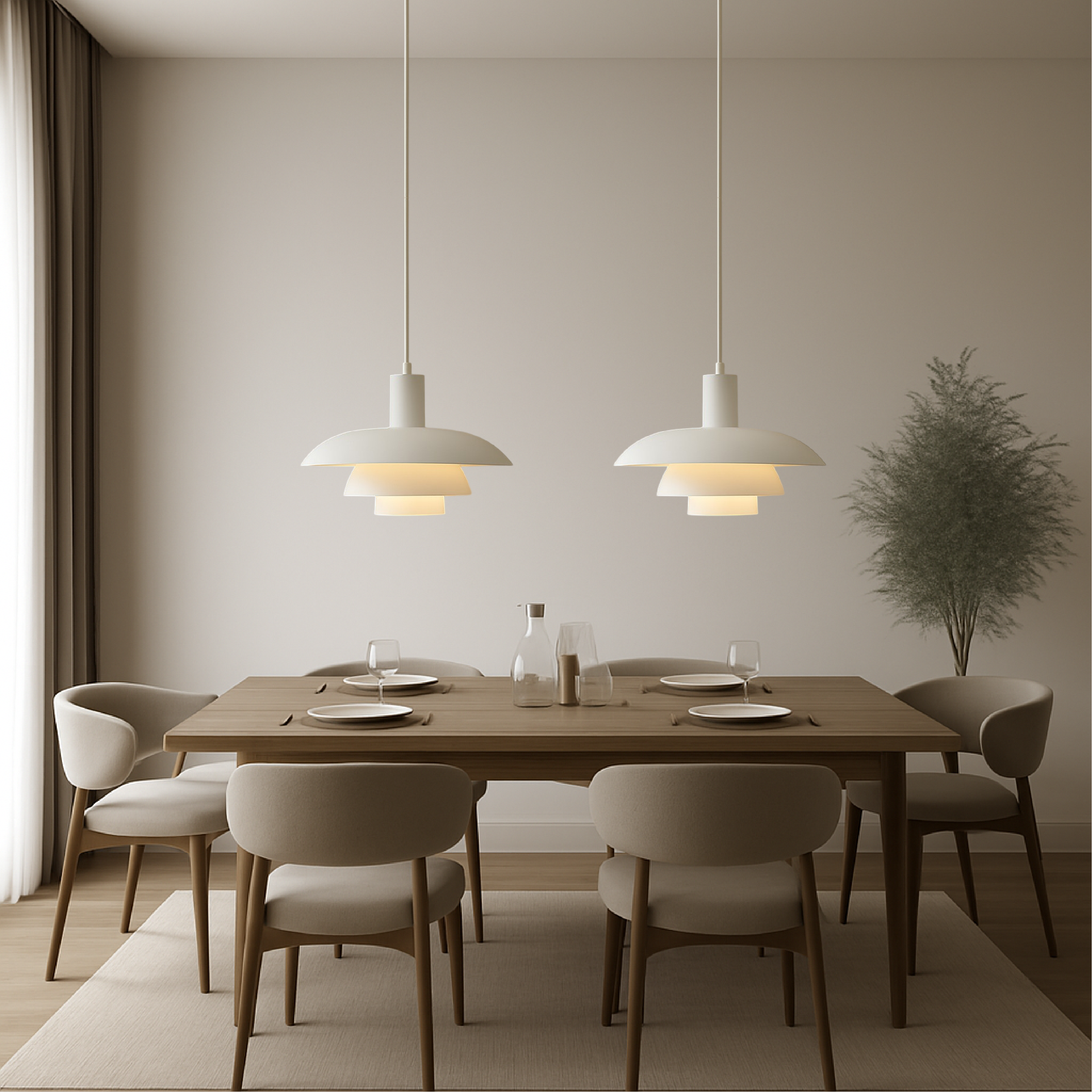 Scandinavian Pendant Light – Modern Minimalist Ceiling Lamp
