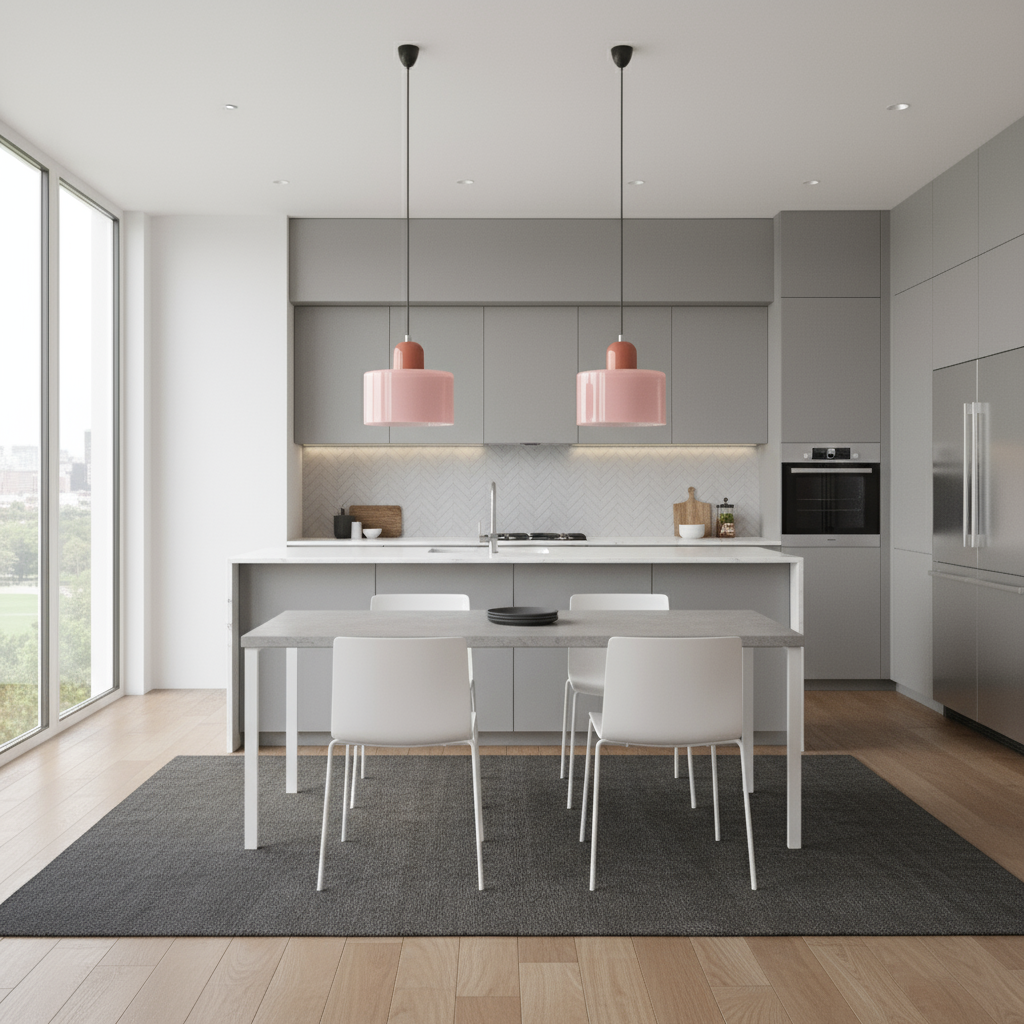 Modern Glass Pendant Light – Minimalist Ceiling Lamp