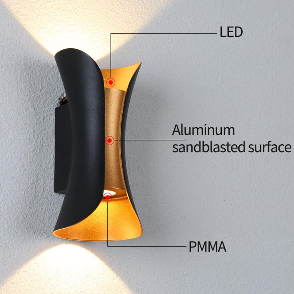 Modern LED Wall Light – Up & Down Gold Interior Lamp