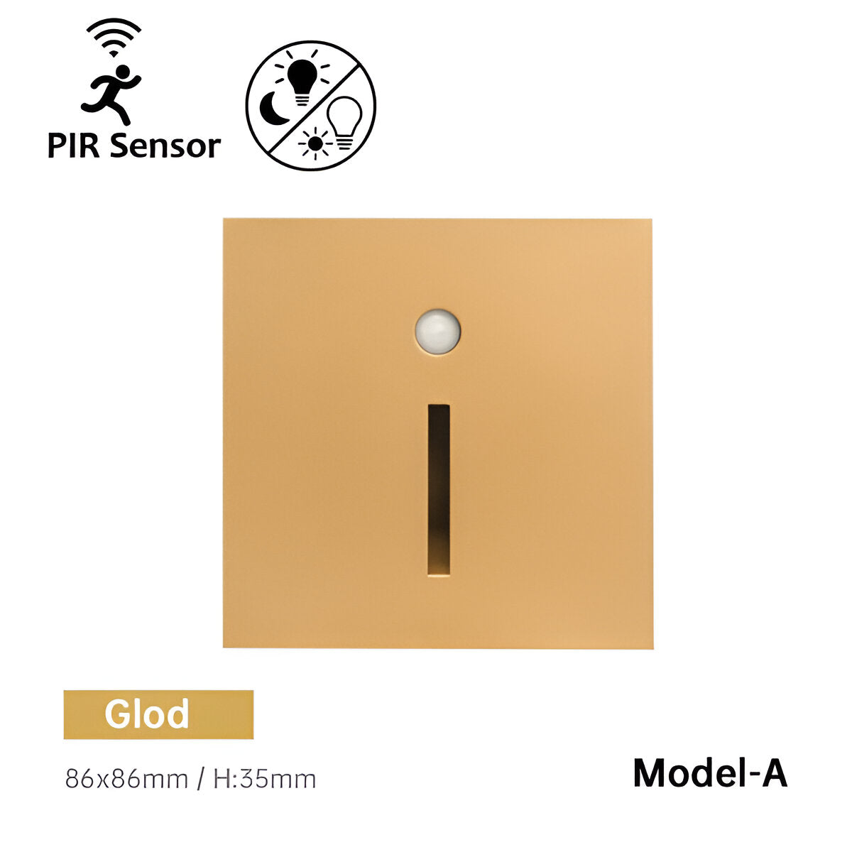 Modern LED Step Light – Motion Sensor Wall Night Light