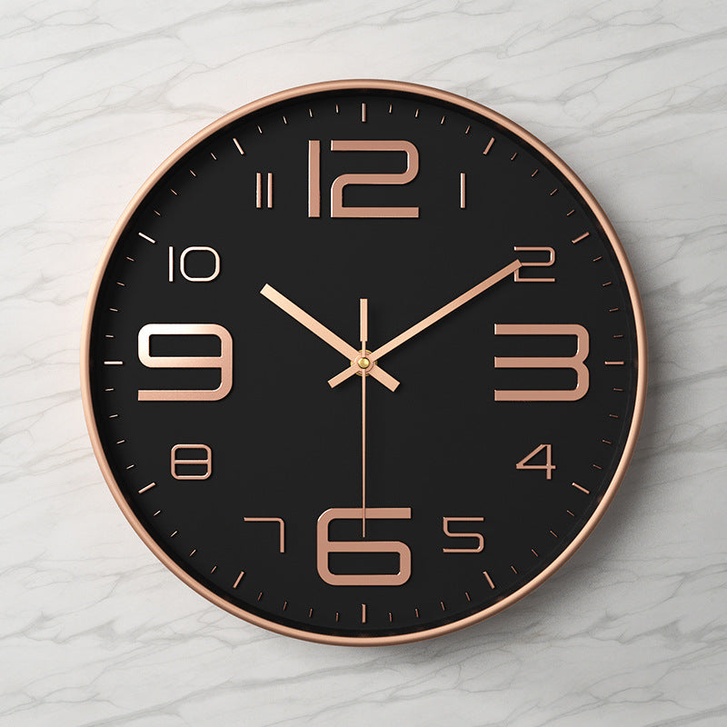 Modern Grey Wall Clock – Silent Minimalist Home Decor Statement