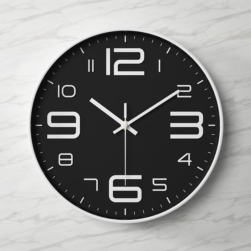 Modern Grey Wall Clock – Silent Minimalist Home Decor Statement