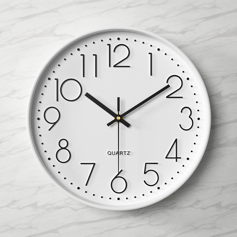 Modern Grey Wall Clock – Silent Minimalist Home Decor Statement
