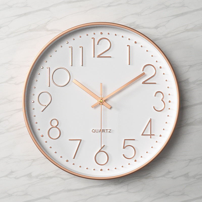 Modern Grey Wall Clock – Silent Minimalist Home Decor Statement
