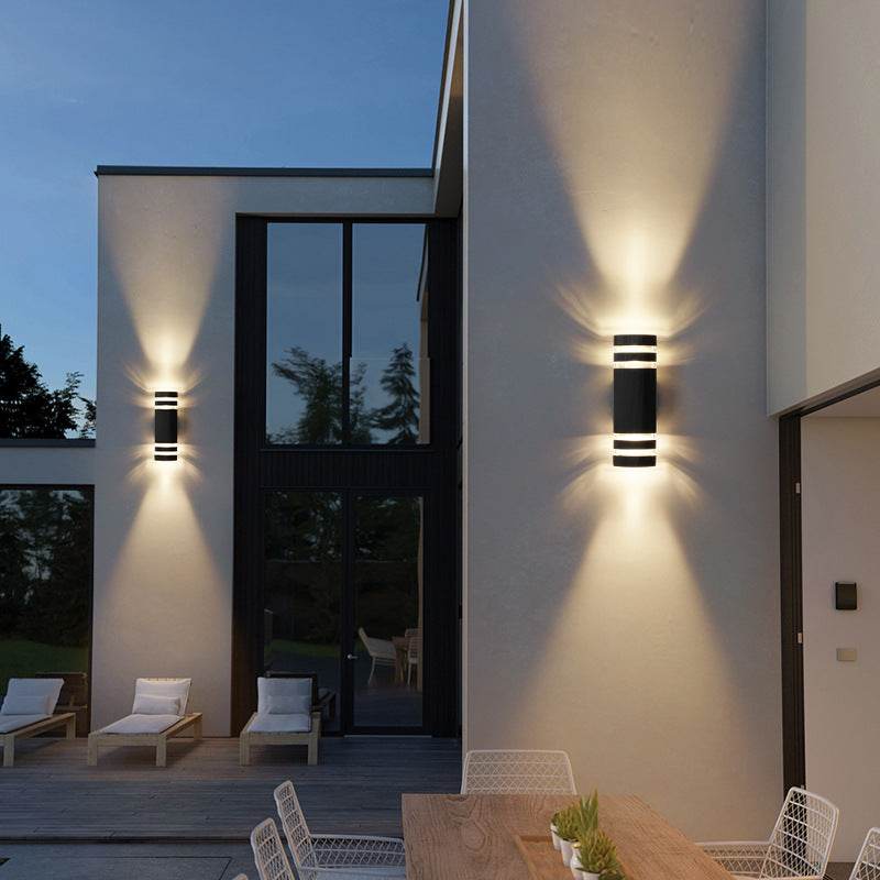 Modern Outdoor LED Wall Light – Up & Down Exterior Lighting