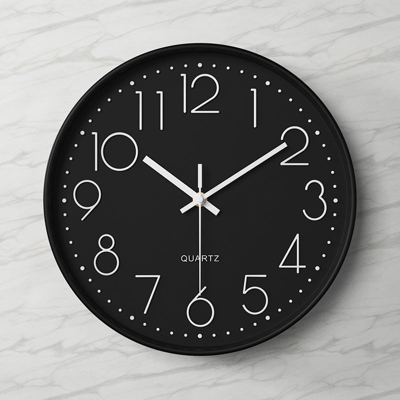 Modern Grey Wall Clock – Silent Minimalist Home Decor Statement
