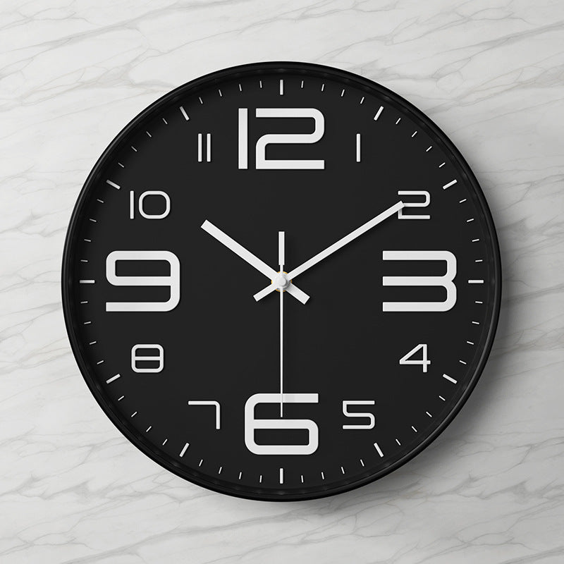Modern Grey Wall Clock – Silent Minimalist Home Decor Statement