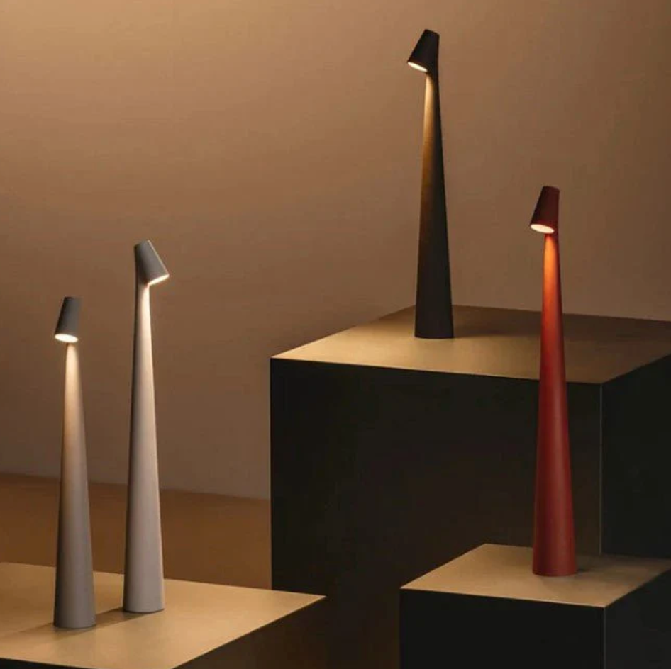 Minimalist LED Table Lamp – Slim Modern Task Light in Black