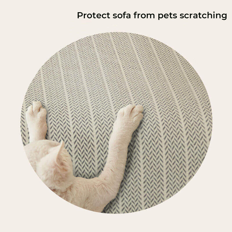 Chenille Sofa Protector – Solid Color Anti-Scratch Couch Cover for Everyday Use