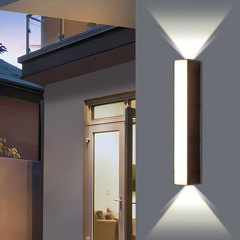 Modern Outdoor LED Wall Light – Up & Down Exterior Lamp