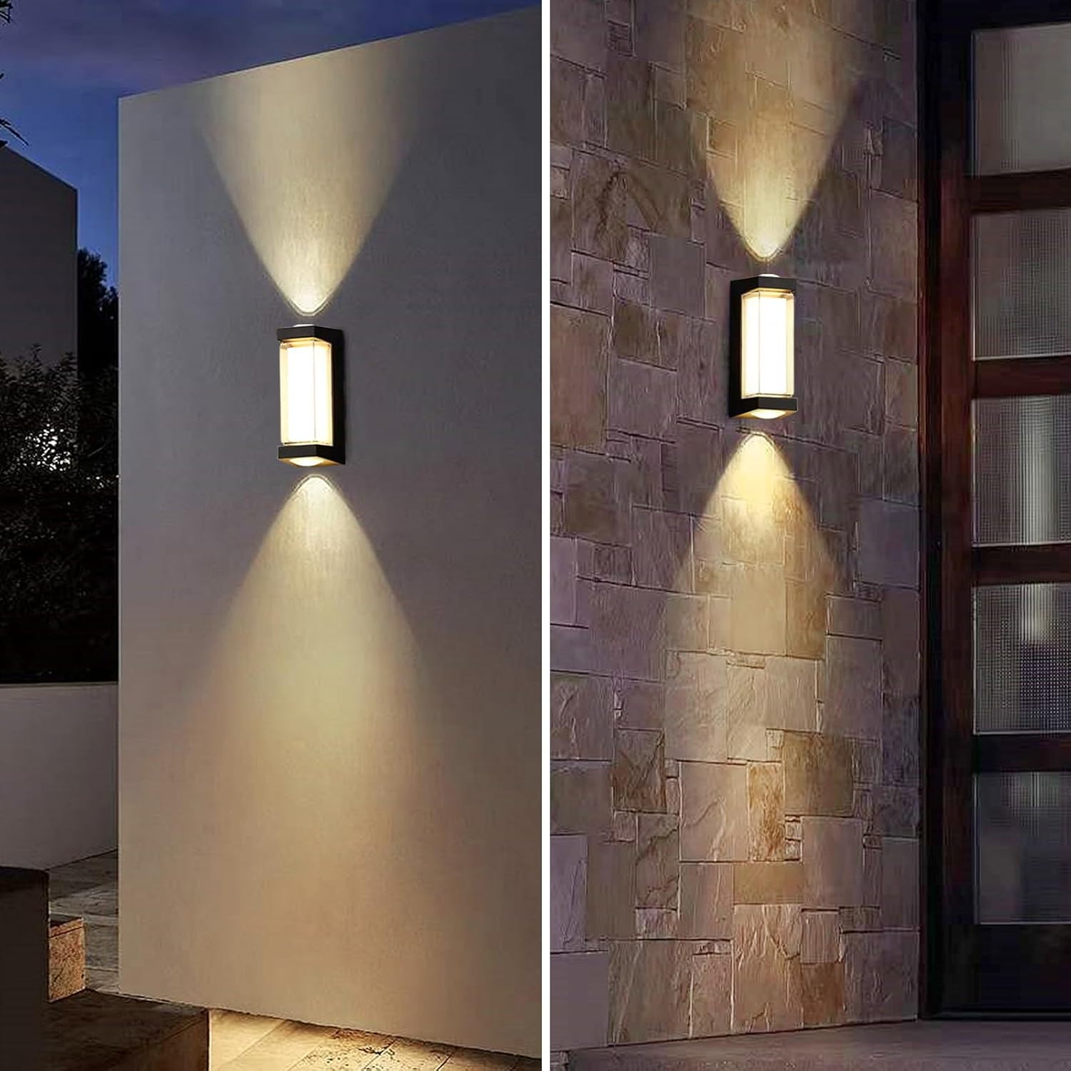 Modern LED Wall Light – Up & Down Indoor Outdoor Lamp