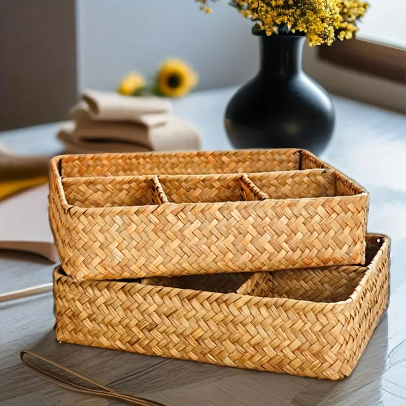 Rattan Organizer Basket
