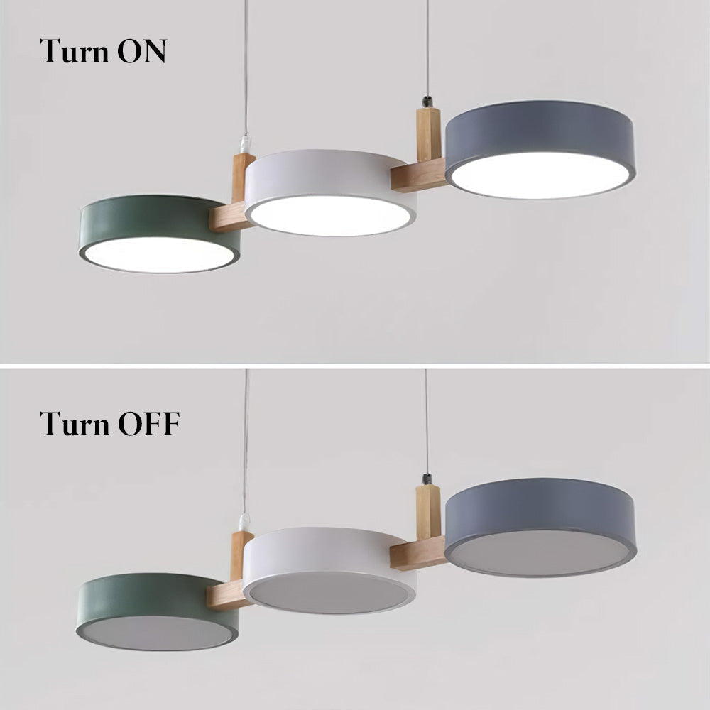 Modern Triple Pendant Light – Scandinavian LED Ceiling Lamp