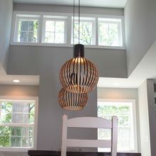Nordic Wooden Hanging Lamp – Modern Minimalist Dining Room Pendant Light